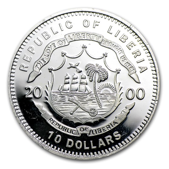 Buy 2000 Liberia Silver $10 Battle of Gettysburg Proof | APMEX