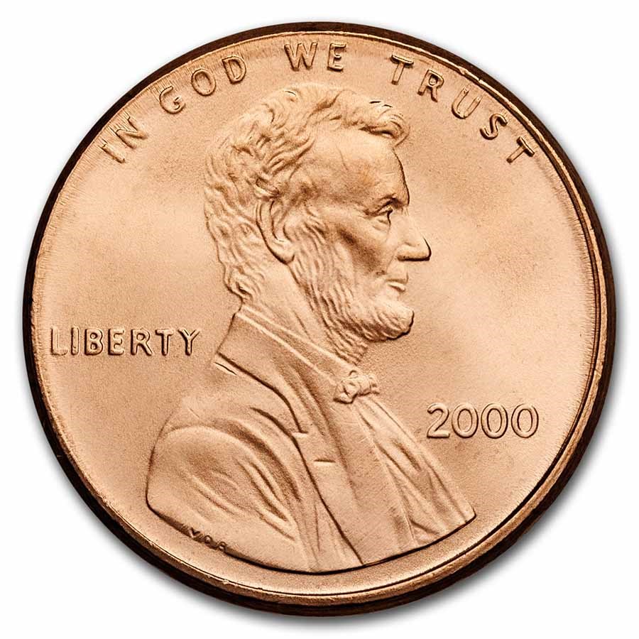 2000 Lincoln Cent BU (Red)