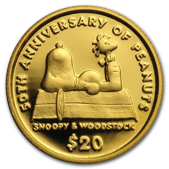 Buy 2000 Niue Gold $20 50th Anniversary of Peanuts Proof | APMEX