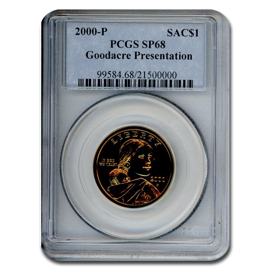 2000-P Sacagawea Dollar SP-68 PCGS (Goodacre Presentation)