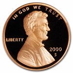 2000-S Lincoln Cent 50-Coin Roll Proof