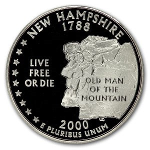 Buy 2000-S New Hampshire State Quarter Gem Proof | APMEX