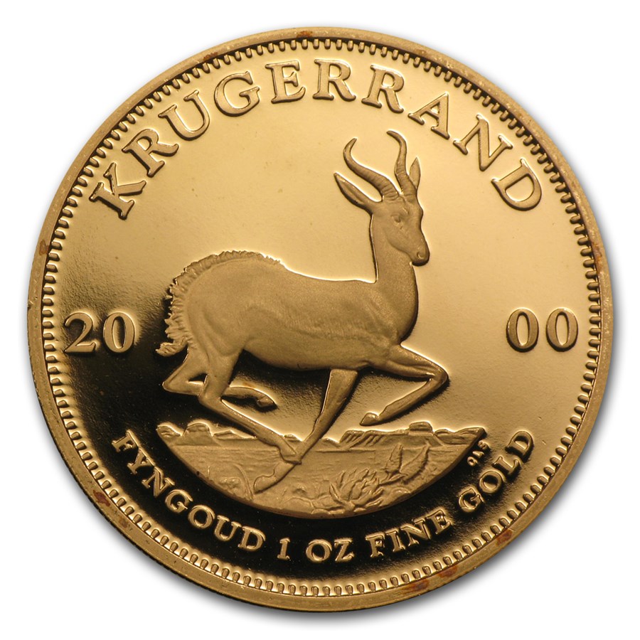 2000 South Africa 1 oz Proof Gold Krugerrand