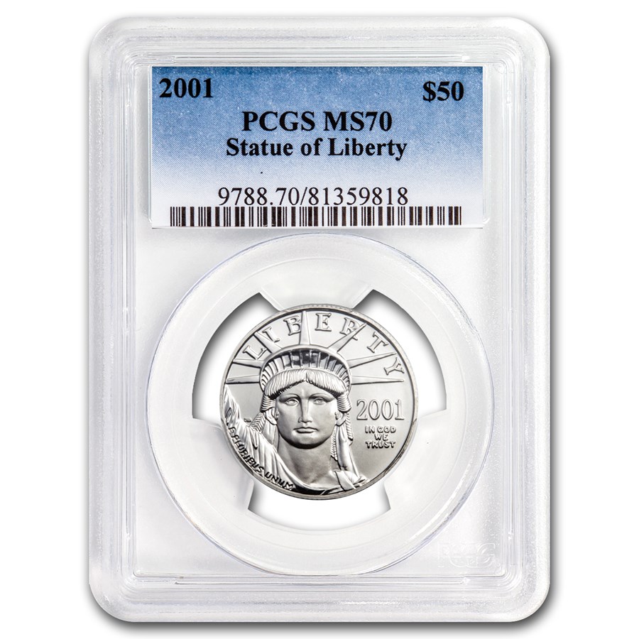 2001 1/2 oz American Platinum Eagle MS-70 PCGS