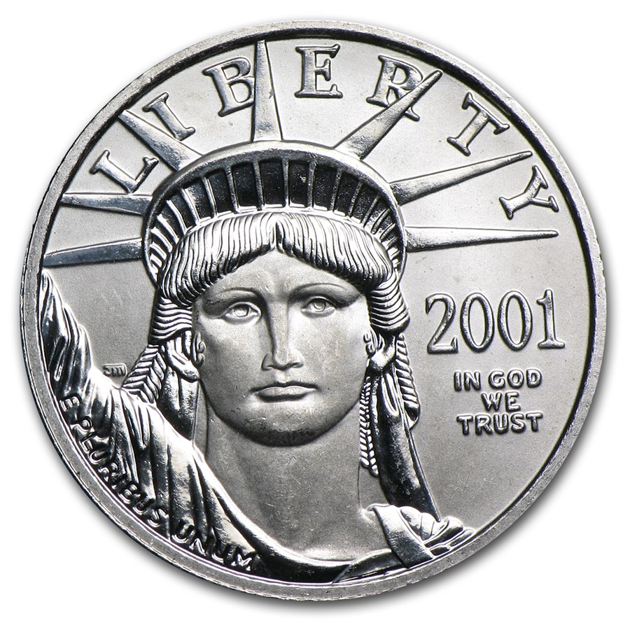 2001 1/4 oz American Platinum Eagle BU