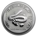 2001 Australia 1 kilo Silver Year of the Snake BU