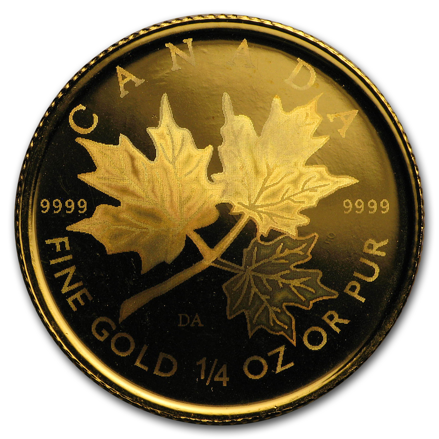 Buy 2001 Canadian 1/4 oz Gold Maple Leaf BU Hologram | APMEX