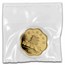 2001 China 1/2 oz Gold Year of the Snake Flower Coin (Sealed)