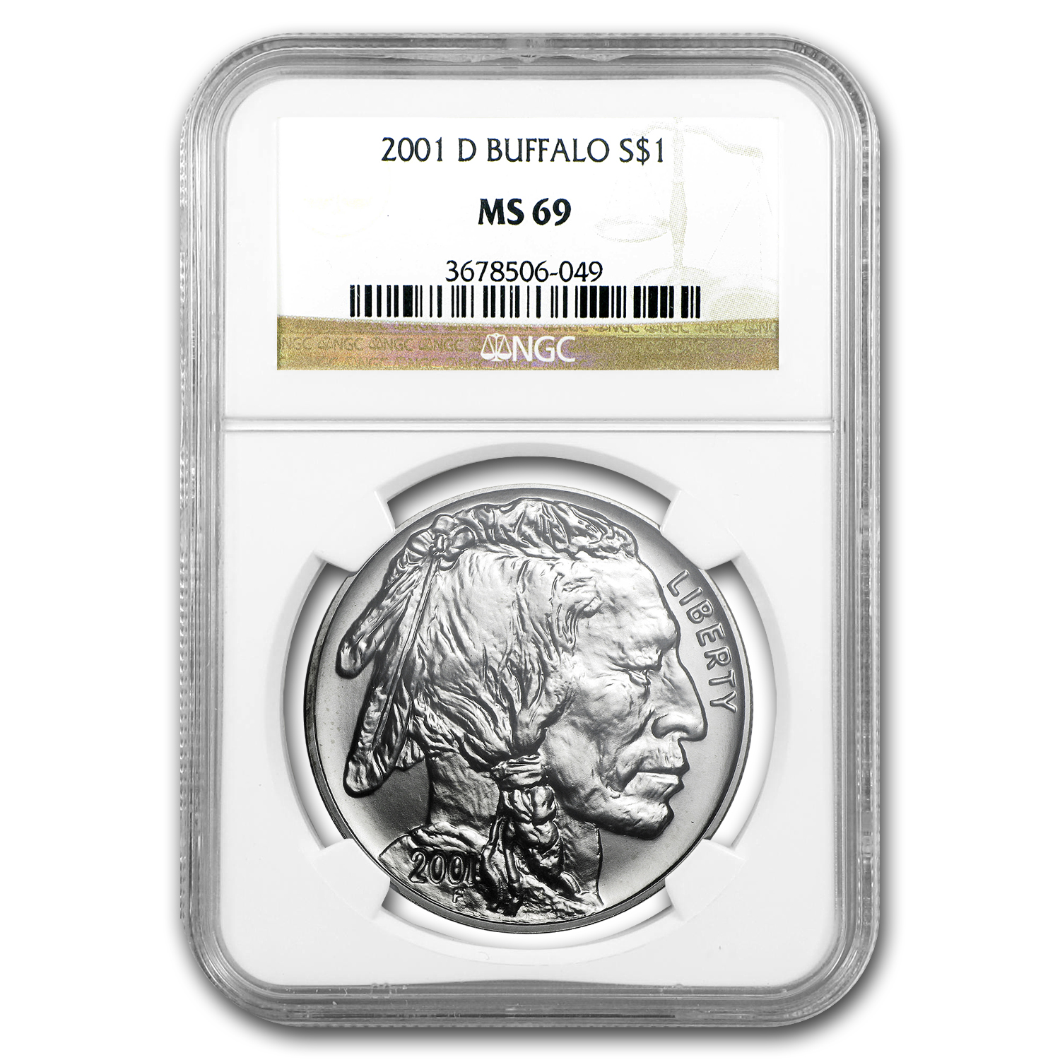 Buy 2001-D Buffalo Silver Dollar Commem MS-69 NGC | APMEX
