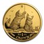 2001 Isle of Man 1 oz Gold Somali Kittens BU