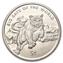 2001 PM Sierra Leone 1 Dollar Big Cats of the World Cougar BU