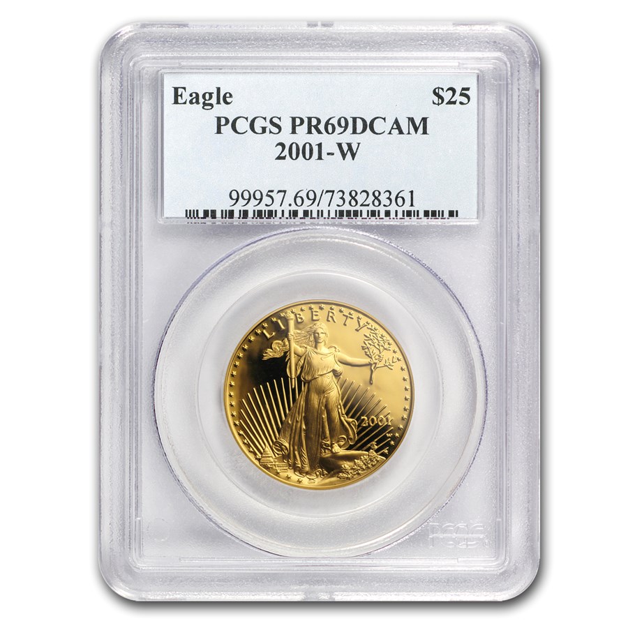 2001-W 1/2 oz Proof American Gold Eagle PR-69 PCGS