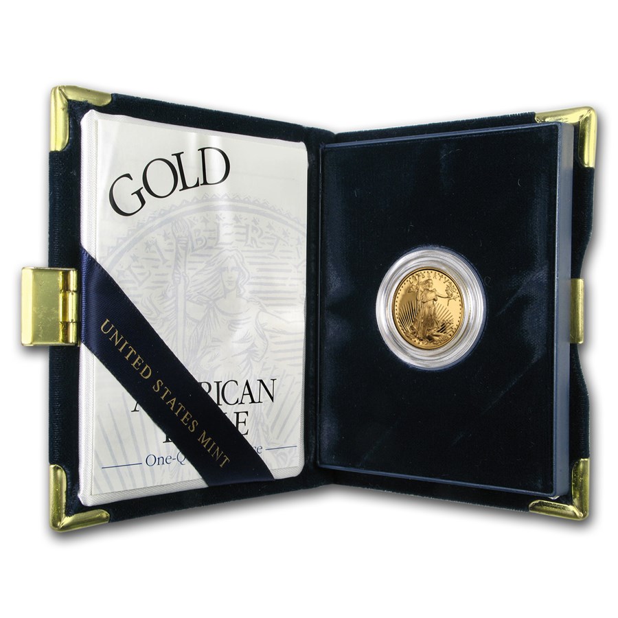 2001-W 1/4 oz Proof American Gold Eagle (w/Box & COA)