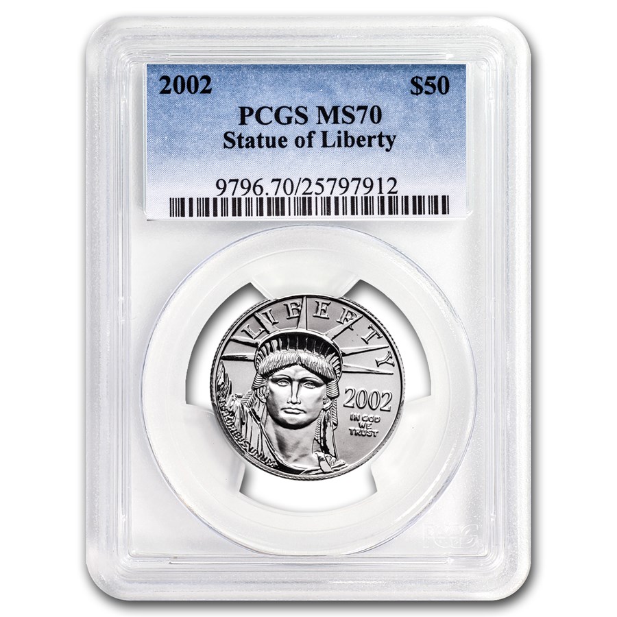 2002 1/2 oz American Platinum Eagle MS-70 PCGS