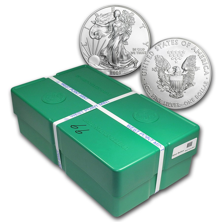 Buy 2002 500-Coin American Silver Eagle Monster Box (Sealed) | APMEX