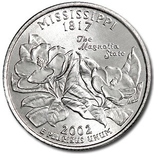2002-P Mississippi State Quarter BU