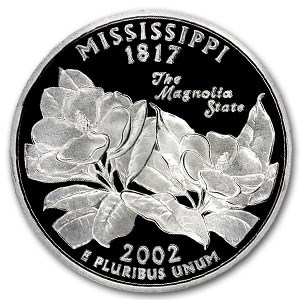 2002-S Mississippi State Quarter Gem Proof (Silver)