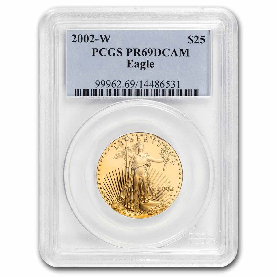 2002-W 1/2 oz Proof American Gold Eagle PR-69 PCGS