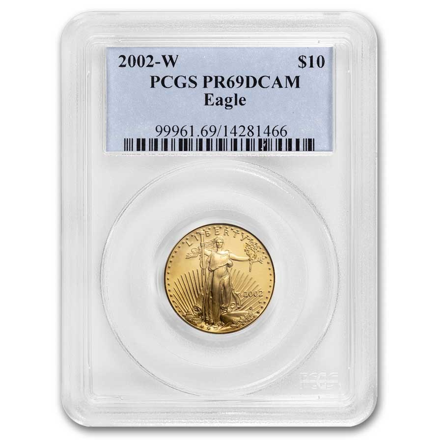 2002-W 1/4 oz Proof American Gold Eagle PR-69 PCGS