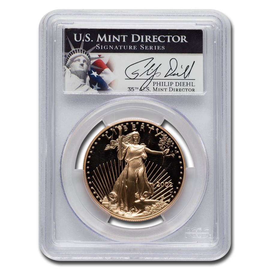 2002-W 1 oz Proof American Gold Eagle PR-70 PCGS (Diehl)