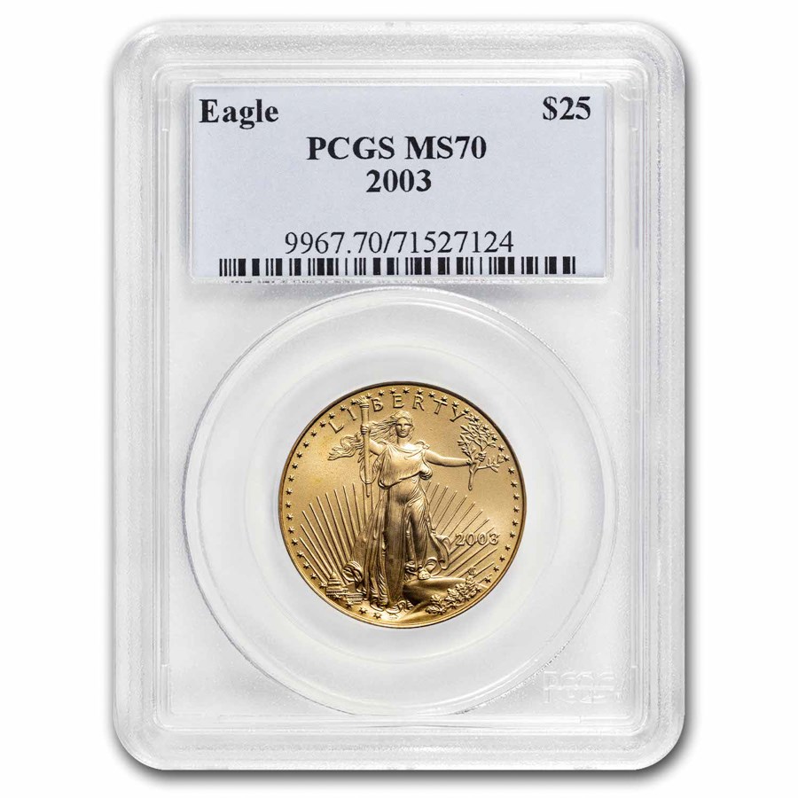 2003 1/2 oz American Gold Eagle MS-70 PCGS