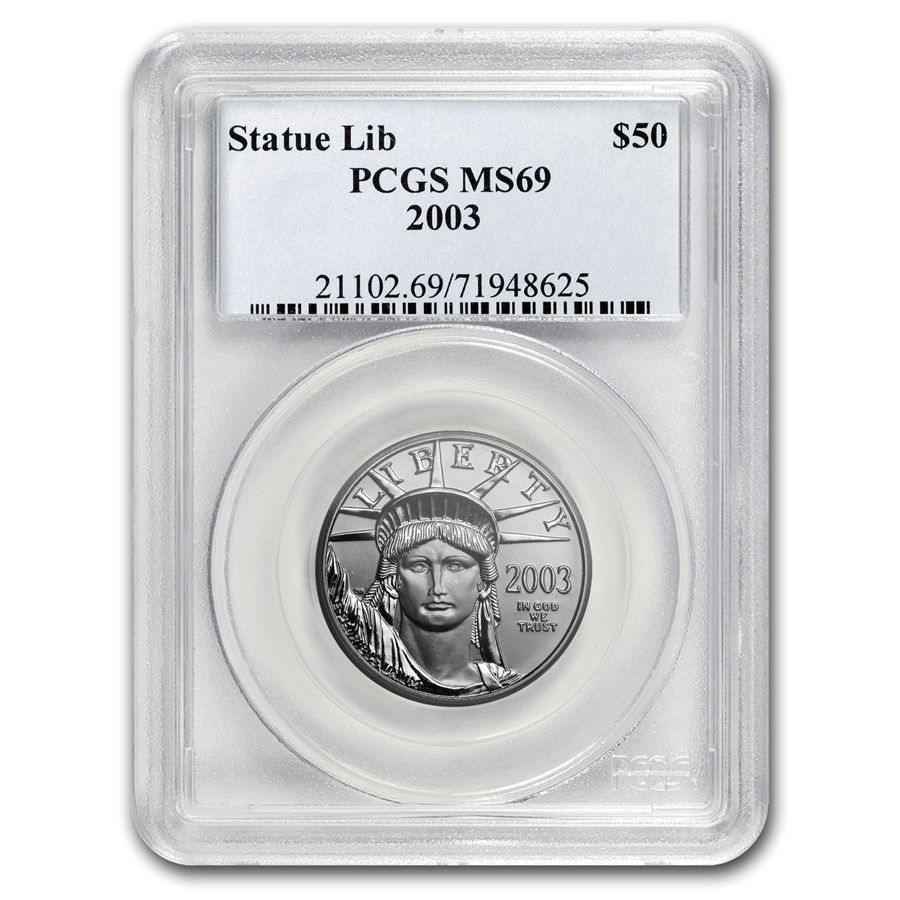 2003 1/2 oz American Platinum Eagle MS-69 PCGS