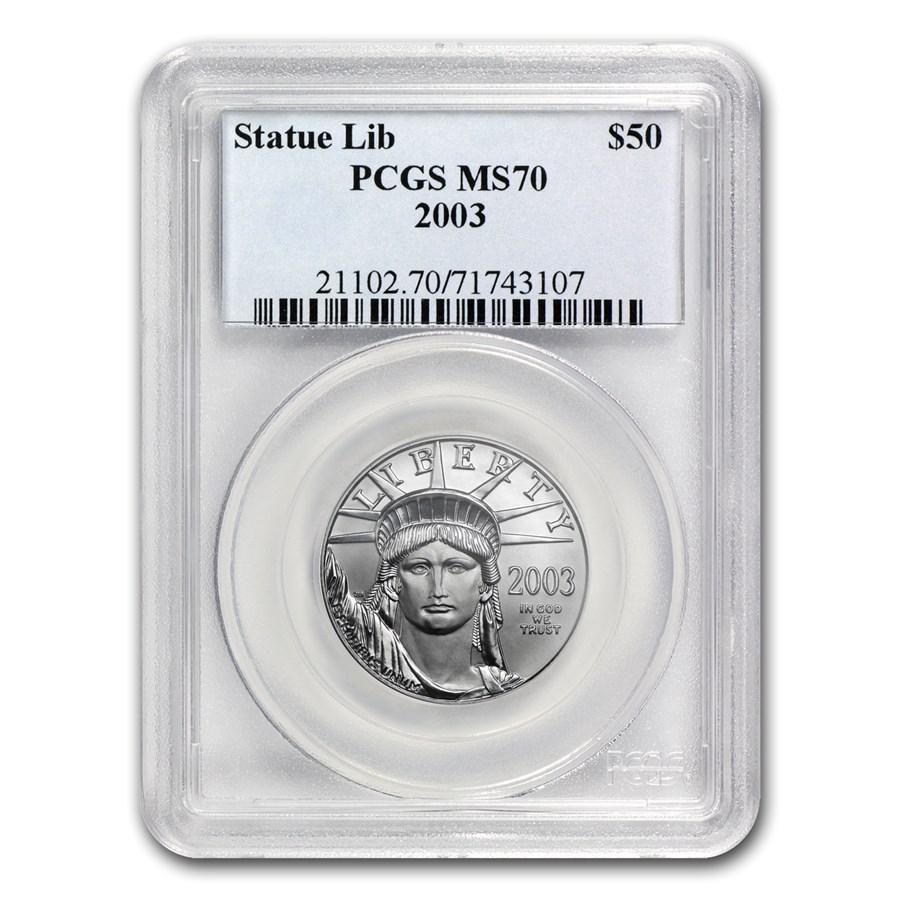 2003 1/2 oz American Platinum Eagle MS-70 PCGS