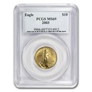 2003 1/4 oz American Gold Eagle MS-69 PCGS