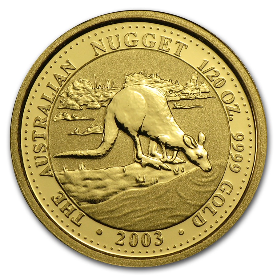 2003 Australia 1/20 oz Gold Nugget