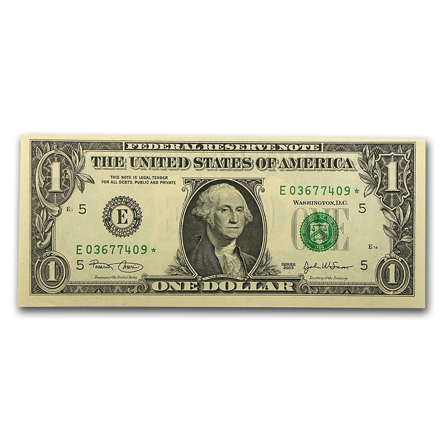 2003* (E-Richmond) $1.00 FRN CU (Fr#1928-E*) Star Note