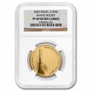 2003 Israel 1/2 oz Gold 10 Sheqalim Space Program PF-69 NGC