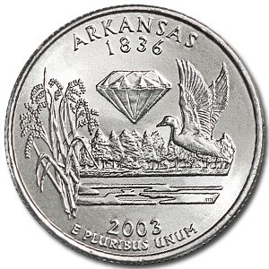 2003-P Arkansas State Quarter BU