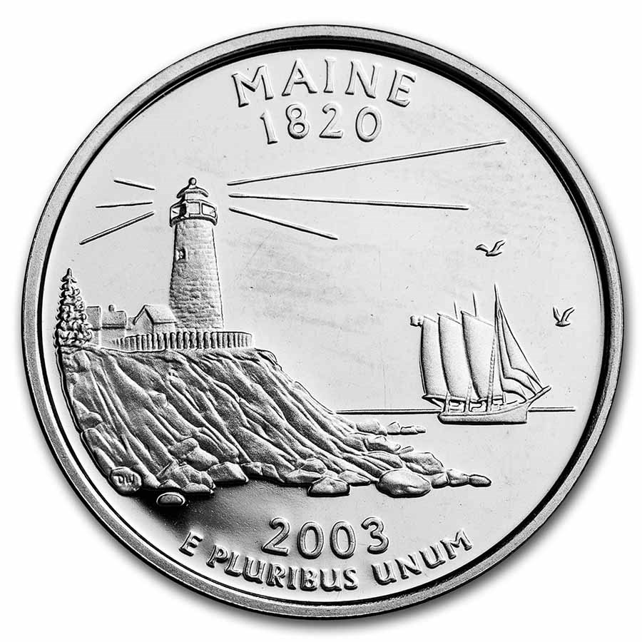 Buy 2003-S Maine State Quarter Gem Proof | APMEX