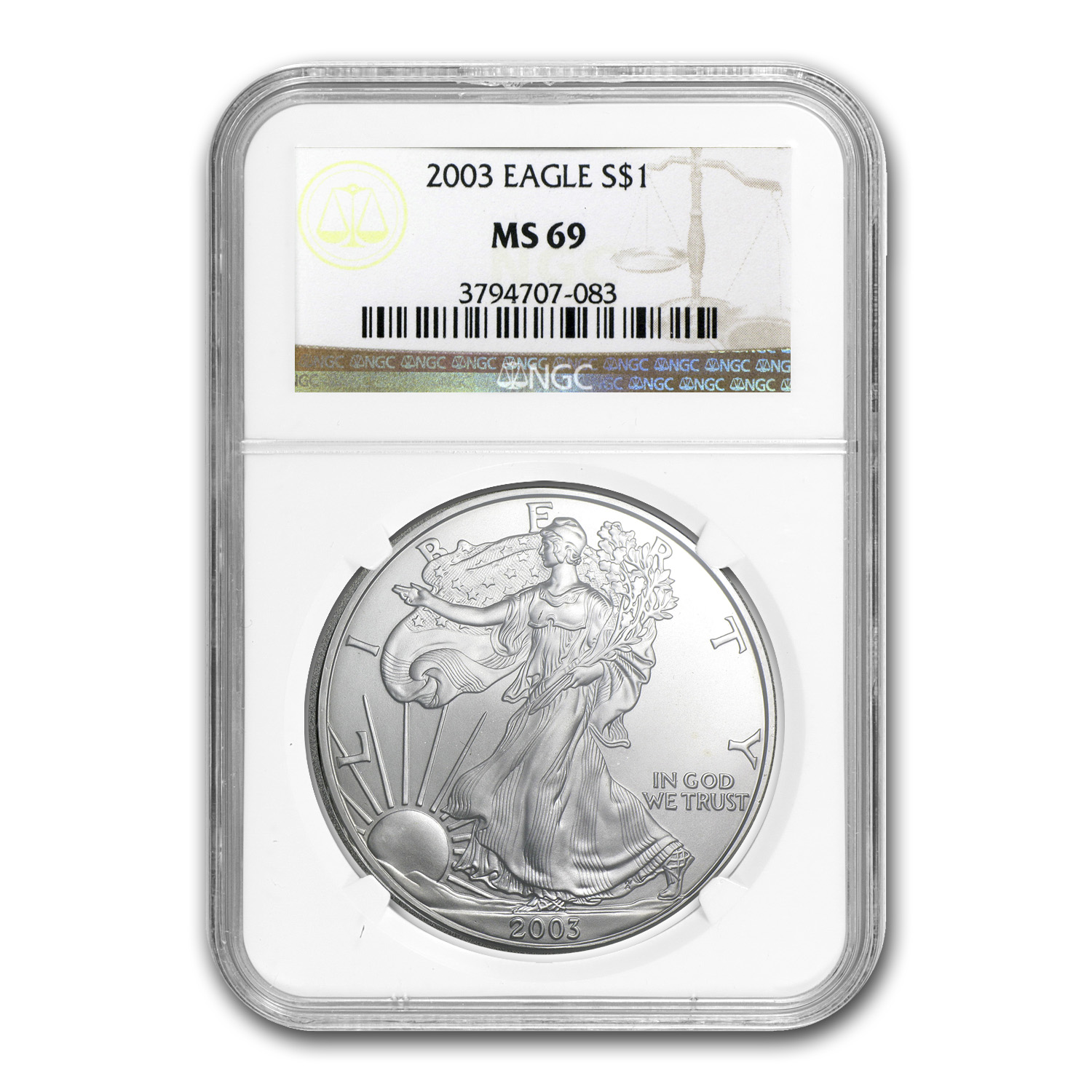 アンティークコイン 銀貨 2019 American Silver Eagle S$1 Early