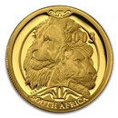 2003 South Africa 1/4 oz Proof Gold Natura Lion