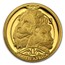 2003 South Africa 1/4 oz Proof Gold Natura Lion