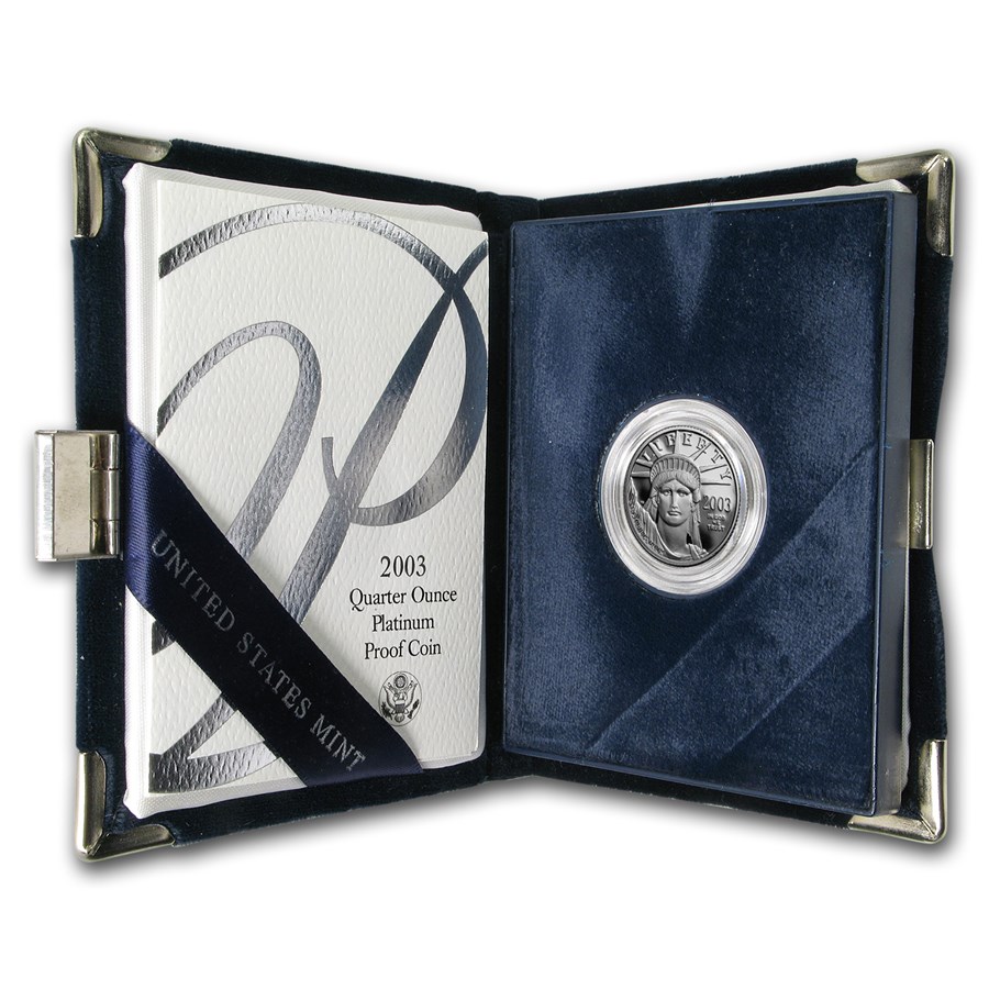 2003-W 1/4 oz Proof American Platinum Eagle (w/Box & COA)