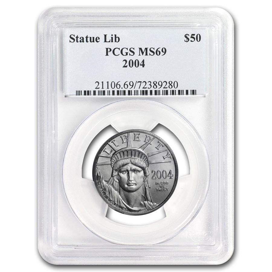 2004 1/2 oz American Platinum Eagle MS-69 PCGS