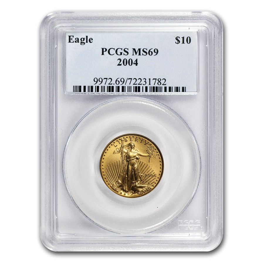 2004 1/4 oz American Gold Eagle MS-69 PCGS