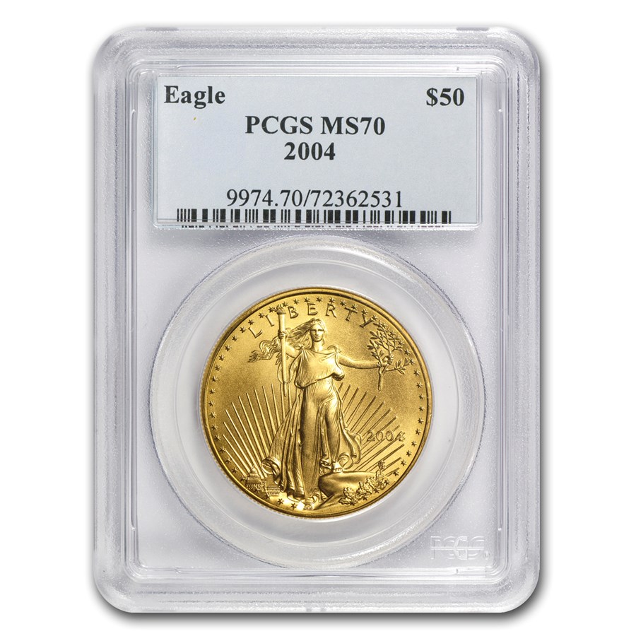 2004 1 oz American Gold Eagle MS-70 PCGS