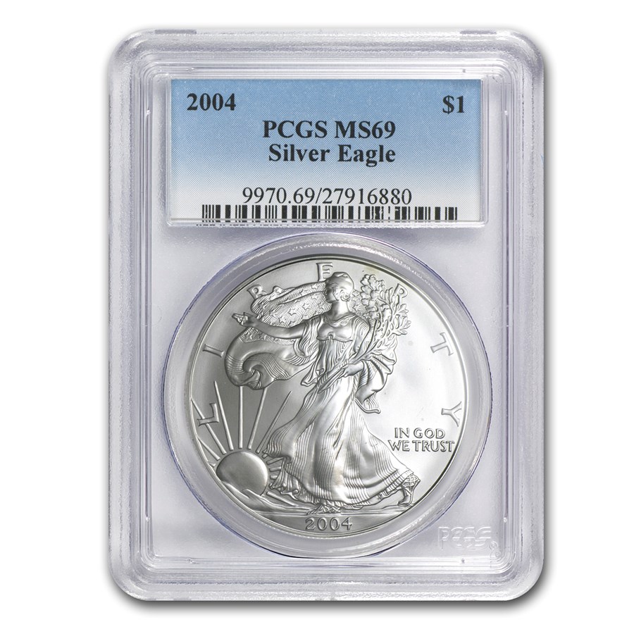 2004 American Silver Eagle MS-69 PCGS