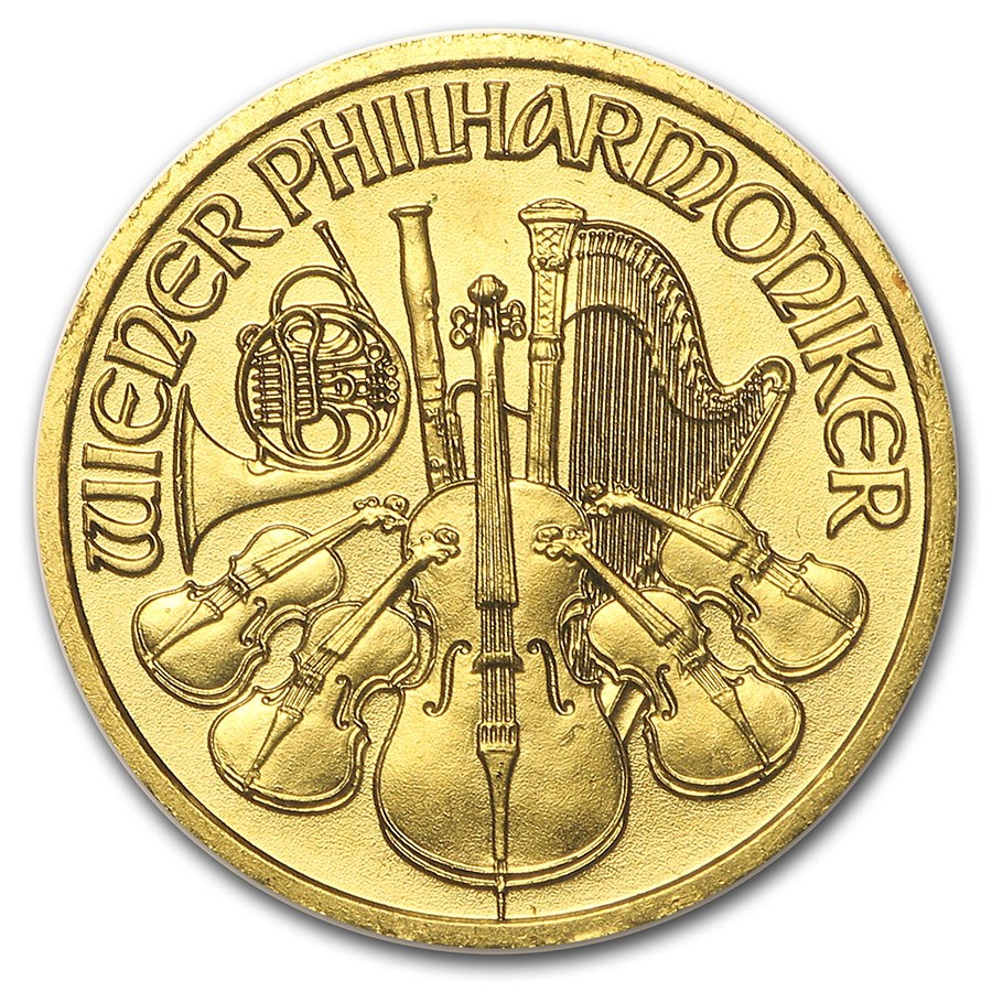 2004 Austria 1/10 oz Gold Philharmonic BU