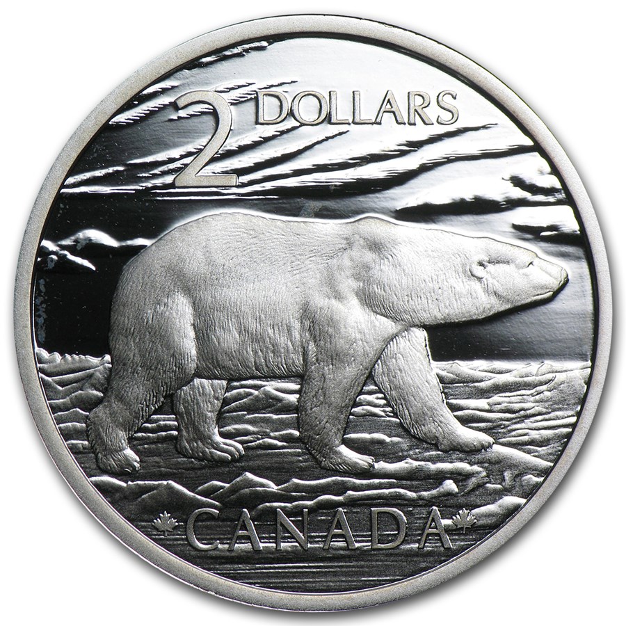 Buy 2004 Canada 1/4 oz Silver Polar Bear Coin & Stamp Set | APMEX