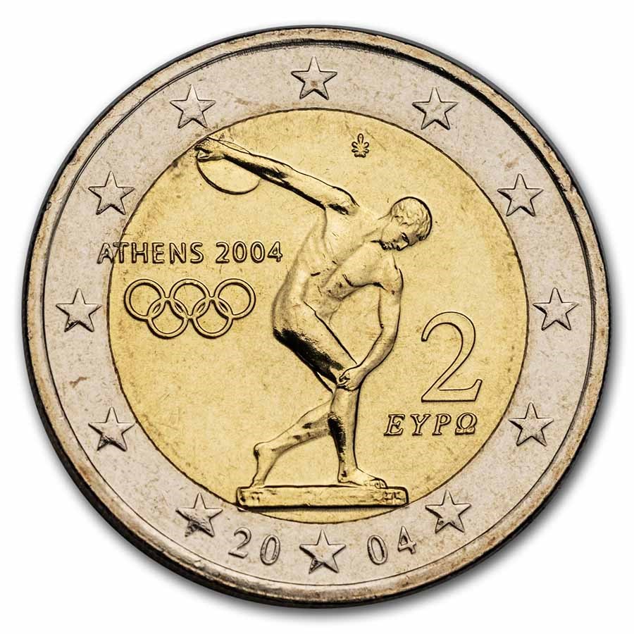 2004 Greece 2 Euro Olympic Games BU