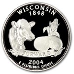 2004-S Wisconsin State Quarter Gem Proof