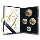 2004-W 4-Coin Proof American Gold Eagle Set (w/Box & COA)