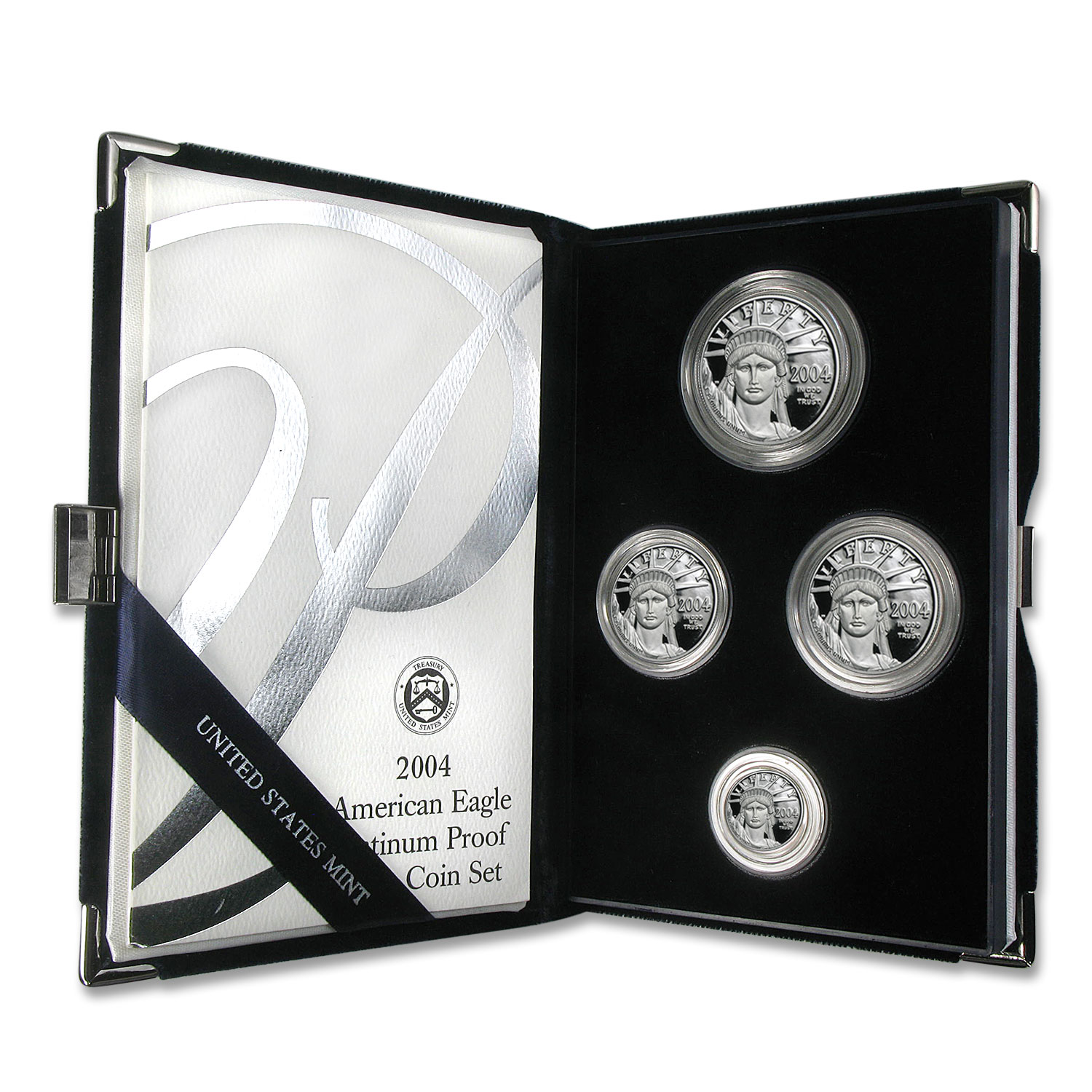 2004-W 4-Coin Proof Platinum American Eagle Set (w/Box & COA) | Proof ...