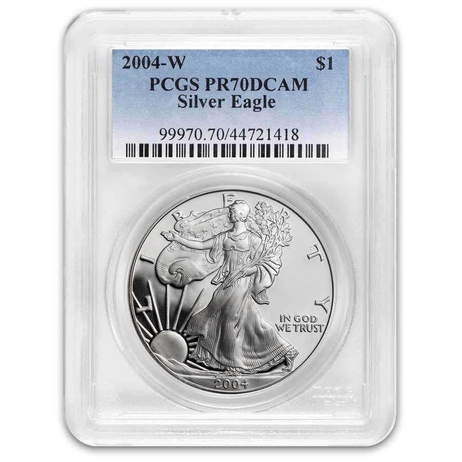 2004-W Proof American Silver Eagle PR-70 PCGS