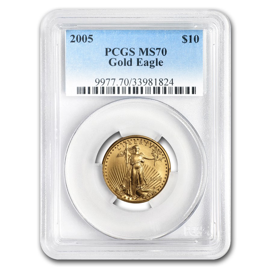 2005 1/4 oz American Gold Eagle MS-70 PCGS