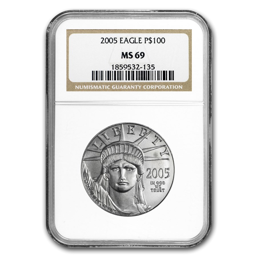 2005 1 oz American Platinum Eagle MS-69 NGC